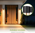 ASD Amber Glass Outdoor Wall Lights - 60W 120V E26 Base ETL Exterior Lighting Fixtures, LED/CFL/Incandescent Bulb Outdoor Lights for House, Waterproof Patio Wall Sconces & Porch Decor 2 Pack - Image 5