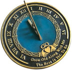 NauticalMart Personalized Grow Old Along w/Me Sundial Gift - 10 Inch Brass Sundial for Bride and Groom - Decorative Garden Sundial with Roman Numerals - Ideal for Weddings and Anniversaries by NauticalMart