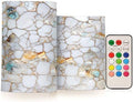 ALAZA Marble Textures Flameless Candles, LED Pillar Candles with Remote Timer, Battery Operated Candles Set of 2 by ALAZA