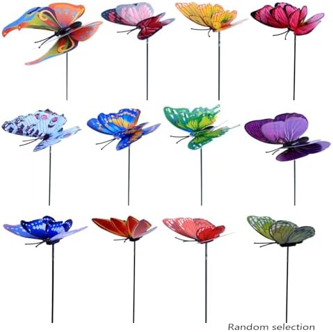AIPRIDY DIY Crystal Beaded Fairy Wand Garden Stakes Kit, Colorful Decorative Wands with Assembly Guide, 12 or 10 Inch Threaded Rods,Outdoor Garden Decoration Set (252, Rainbow+Fairy Tale Top) - Image 5