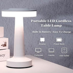 Riakrum 2 Pcs LED Cordless Table Lamp Bulk Rechargeable,White - Image 3