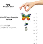 Woodstock Chimes Woodstock Rainbow Makers Collection, Crystal Wonders, 5'' Butterfly Crystal Wonders Crystal Suncatchers for Outdoor, Patio, Home or Garden Décor (CWBUT) - Image 3