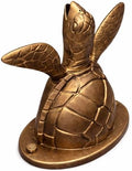 Sea Turtle Pool Scupper Spillway: Hand-Finished Metallic Water Feature (Bronze) by ArtistaPools