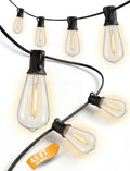 45FT Outdoor String Lights, 30 ST40 Edison LED Patio Lights by Konictom