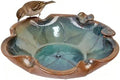 Ceramic Bird Bath and Feeder, Heavy Duty 12.5-Inch Ground Feeding Bowl, Wildlife Water Station for Squirrel Bird Rabbit Bee - Garden, Yard, Balcony Décor by Unknown