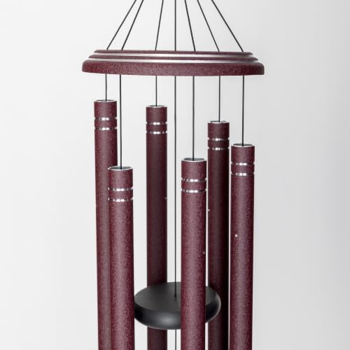 Arabesque by Wind River - 36 inch Garnet Wind Chime for Patio, Backyard, Garden, and Outdoor décor (Aluminum Chime) Made in the USA - Image 6