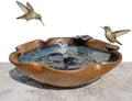 Ceramic Birdbath Solar Fountain, 12.5-Inch Heavy Duty Ceramic Bird Bath Bowl for Outdoor Water Fountain, Wildlife Drinking Station & Ground Feeder, Garden Patio Décor by Unknown