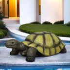 SKYFIRE Turtle Statues for Garden - 34.2” x 18.1” x 11.4” Fiber Reinforced Concrete Figurine Statue, Garden Sculptures & Statues Decor for Outdoors, Lawn, Yard - Outdoor Ornaments Gardening Gifts - Image 2