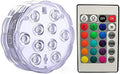 RGB Submersible Led Lights Battery Operated Underwater Spot Lights with Remote Outdoor Vase Bowl Pond Garden Party Decoration(1 Controller 1 Lamp) by Unknown
