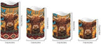 Cow 4 Pack LED Candles Flickering Flameless Pillar Candles with Remote Control and Timer Color Changing Battery Operated Realistic Electric Candles for Floor Table Path Decoration - Image 2