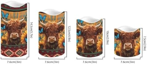 Cow 4 Pack LED Candles Flickering Flameless Pillar Candles with Remote Control and Timer Color Changing Battery Operated Realistic Electric Candles for Floor Table Path Decoration - Image 2