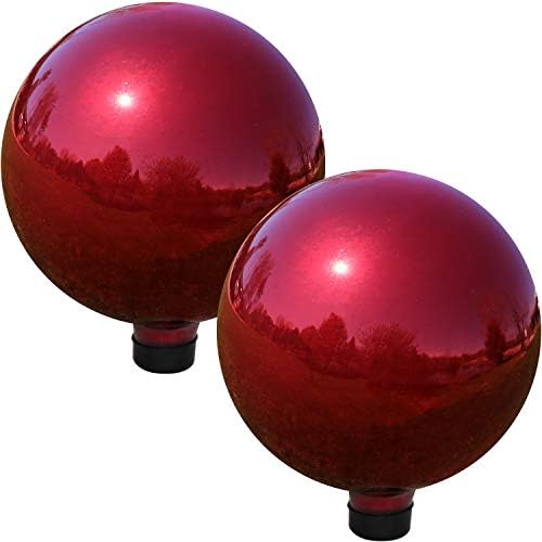 Sunnydaze 10" Handblown Glass Gazing Ball for Garden, Indoor or Outdoor Use by SunnydazeDecor
