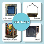 Solar Lantern Vibrant Butterfly Floral Outdoor Waterproof Garden Hanging Lantern Solar Powered Lighting Outside Solar Light for Patio Yard Camping, Gifts for Women Mom - Image 5