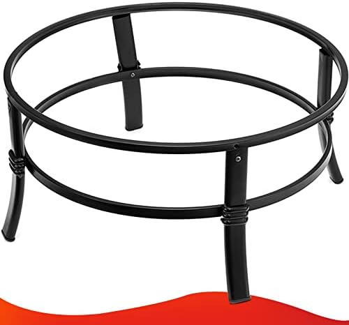 SINGLYFIRE 26 Inch Fire Pit for Outside Outdoor Wood Burning Firepit Bowl Heavy Duty Bonfire Pit Steel Firepit for Patio Backyard Camping Deck Picnic Porch with Spark Screen,Log Grate,Poker - Image 5