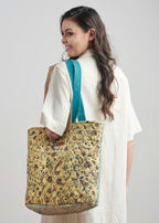 Maison d' Hermine Shopping Bags Cotton Quilted Tote Bag with Zipper Pockets - Image 2