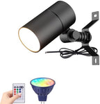 12V Low Voltage Landscape Light for Down Light Tree Lights, Remote Control RGBW MR16 LED Bulb, RGB+CCT Tunable 2700K-6500K, IP65 Waterproof Spotlight for Outdoor Garden Yard Fence (Black) by Makergroup