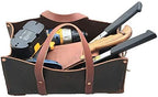 Woodman's Pal Buffalo Leather Tote Tool Bag For Hand Tools, Gardening, Outdoorsmen, Heavy Duty Premium Storage Leather Organizer (Golden Brown) - Image 5