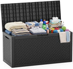 EasyUp 110 Gal Waterproof Outdoor Storage Box UV Resistant Deck Box by EASYUP
