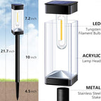 Solar Pathway Lights Outdoor Waterproof Landscape Lighting 8 Pack - Image 6