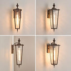 Outdoor Wall Light Fixtures,Brown Exterior Waterproof Lantern - Image 5