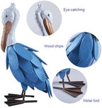Pelican Statue Bird Sculpture Ornaments Wood Metal Crane Figurines Table Top for Living Room Bedroom Office Decoration… - Image 2
