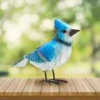 GUTE Blue Jay Metal Bird, Garden Yard Sculpture Art - Large Realistic Standing Blue Bird - Outdoor Fall, Winter, Spring, Summer Decoration - Handmade Bluejay Decor - Perfect and Sympathy Gifts by Gute