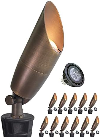 MALORY Solid Brass Landscape Spotlight 12-Pack with Bulb(S06) by MALORY