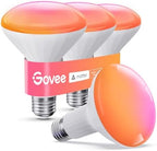 Govee BR30 Smart Light Bulbs 850 LM, RGBWW E26 Base 4 Pack by Unknown