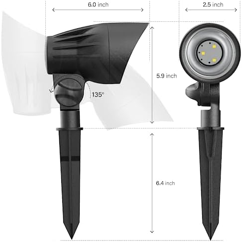 Malibu 11 Watt Floodlight Landscape Lighting Outdoor Spotlight Waterproof Lighting for Driveway, Yard, Lawn, Flood, Garden, Outdoor Lighting 8401-2650-01 - Image 4