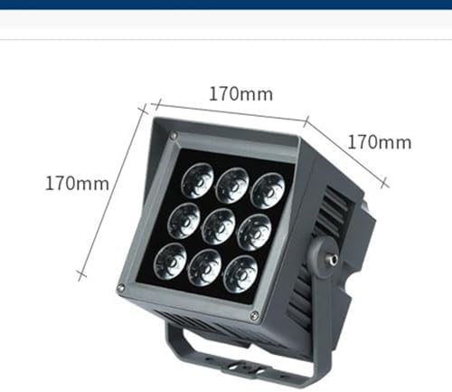 Rotation Spotlight - Spotlight Led Beam Light, 110-230V LED Long Distance Spotlight Outdoor Building Wall Washer, IP67 Waterproof Porch Beam Lights, for Hotel Villas(Cold Whit) - Image 2