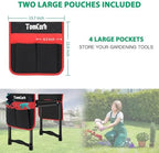 TomCare Garden Kneeler and Seat, 11.12" Kneeling Pad Sturdy Garden Bench - Image 4