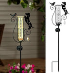 Solar Rain Gauge Outdoor Decorative for Yard,Dachshund Gifts for Women by HokfirmHomeDecorGarden
