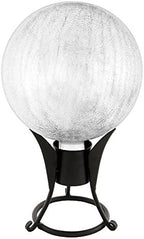 Achla Designs 10-Inch Crackle Gazing Globe Ball, Silver - Image 4