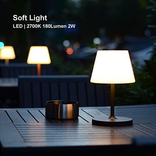 Rechargeable Outdoor Lamp, IP44 Waterproof Touch Dimmable LED Light - Image 4