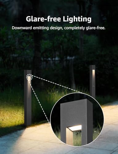 SUNVIE 3W LED Low Voltage Landscape Pathway Lights 3000K Black, 8 Pack - Image 3