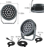 LED Wall Washer Light 144W RGBW Outdoor Spotlight, Outdoor ​Color Changing Stage Lights with Remote, Uplights for Weddings, Parties, Patio, Outdoor Wall,Landscape Lighting, IP65 Waterproof US 3-Plug - Image 3