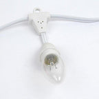 Novelty Lights 330 Feet Heavy Duty White Wire Light String, E17 Sockets - Image 4
