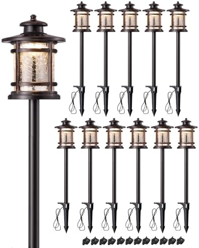 EDISHINE Low Voltage Pathway Lights Waterproof Landscape Path Lights 12Pack by EDISHINE