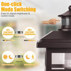 16” Motion Sensor Modern Exterior Light Bronze Outside Porch Lights - Image 4