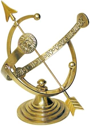 Rome RM1334 Polished Brass 12-Inch Diameter Armillary Sundial by Rome+Jewelers