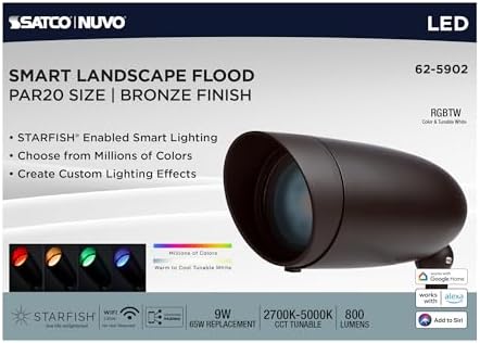 LED Landscape Flood Bronze - Image 2