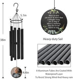Personalized Wind Chimes, Sympathy Gifts, Custom Photo Wind Chime for Loss of Loved Dad/Mom/Lover, in Memory of Husband/Wife, 36inch Wind Chimes for Condolences - Image 5