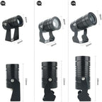 Led Beam Light - Rotation Spotlight, Outdoor Building Exterior Wall Projector Lights, IP67 LED Waterproof Narrow Beam Spotlight, Garden Flood Light with Long Throw(White Light,Black 10W(220V)) - Image 2