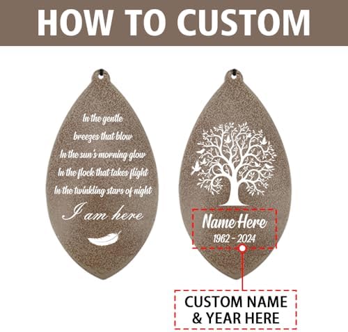 Personalized Sympathy Wind Chime, Wind Chimes for Outside - Image 6