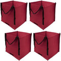 DURASACK Heavy Duty Storage Tote Bag 22-Gallon, Red, Pack of 4 by DURASACK