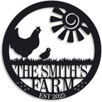 Personalized Chicken Farm Sign, Custom Chicken Coop Signs by ENFODREAM