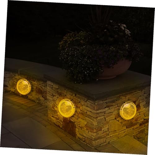 Ciieeo 4 Pack Solar Ground Lamp LED Outdoor Disc Lights for Garden - Image 4