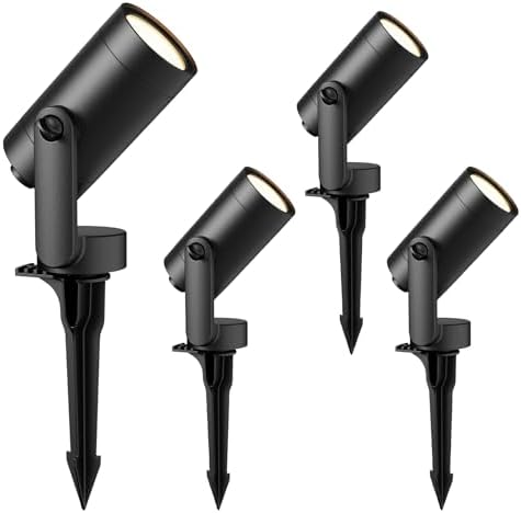 GOODSMANN 4PK Low Voltage Outdoor Flood Lights LED 6W 260 Lumen 3000K by GOODSMANN