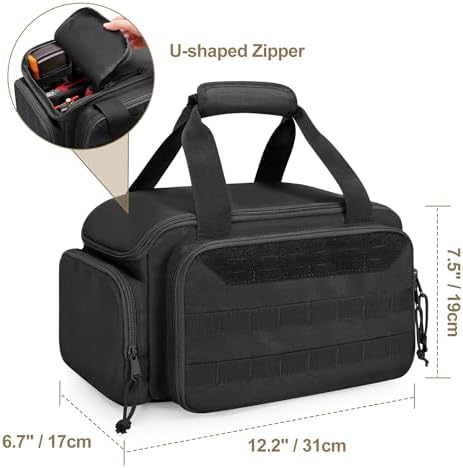 Rexmica 12-Inch Tool Organizer Bag with Anti-friction Bottom, Black - Image 5