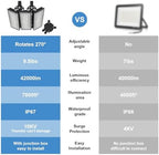 Kekeou 300W LED Stadium Lights 42000LM Outdoor Flood Lighting 6500K - Image 3